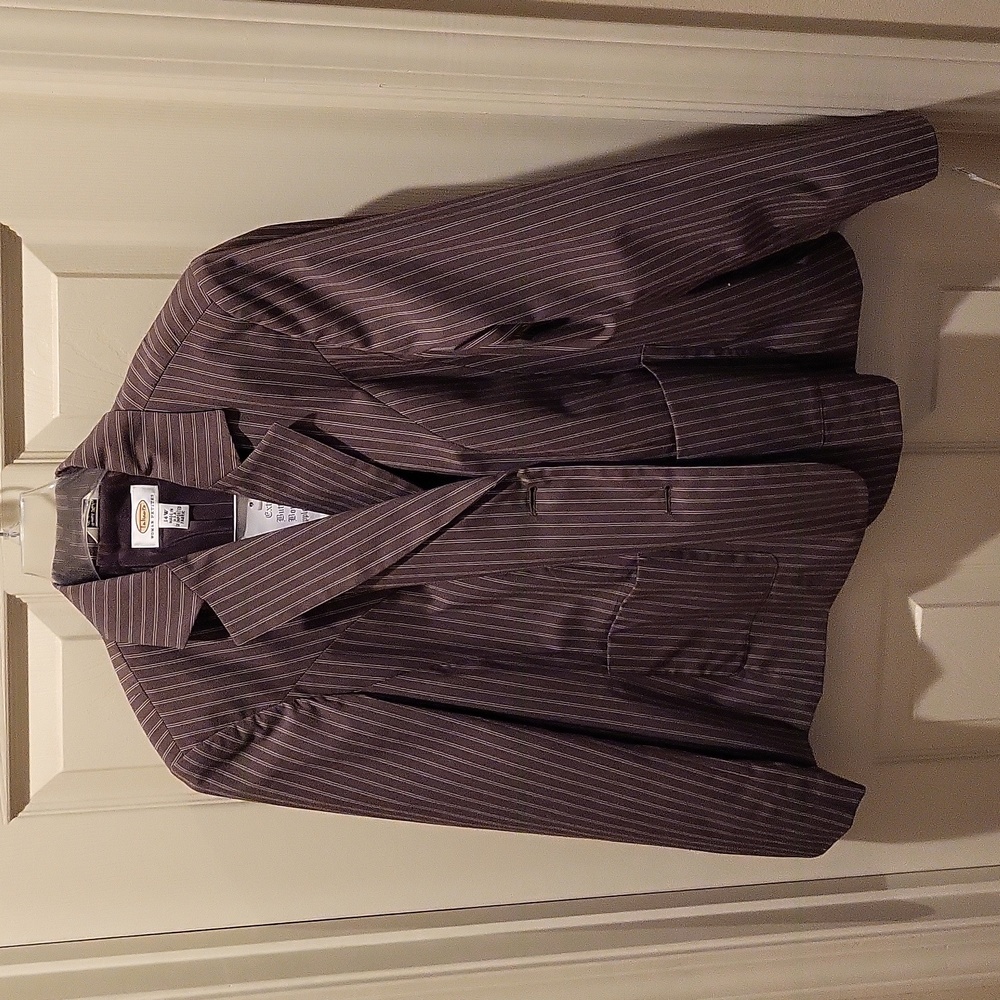 Talbot's woman petites jacket, 14 WP, light brown with stripes